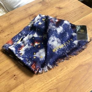 ✨🆕🔖✨ METROCITY Gauzy “Twinkle” Navy Scarf